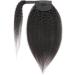 Luovce Ponytail Extension Human Hair Kinky Straight Wrap Around Ponytail Clip in Hair Extension 24 inches Natural Colour - Buy Online on GoSupps.com