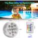Waterproof Underwater Light MAVIE 4 Pack Submersible LED Lights with Remote Control RGB Multicolor LED Pond Lighting Set for Vase Base Bath Tub Decoration - Buy Online on GoSupps.com