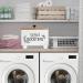 White Wood Laundry Pods Holder Dryer Sheets Fabric Softener Dispenser - Buy Online on GoSupps.com