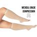 Zeta Wear Compression Stockings for Women - Thick Calves Comfortable Support for Swelling Open Toe Beige 4XL - Buy Online on GoSupps.com