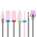 Maquita 7 pieces ceramic nail miller bits of professional nail millers Remove articles. Gel acrylic nail skin diamond nail drill for manicure pedicure home use large gift pink.
