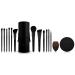 Make-up Brush Set Luvia | Vegan Pro Brushes in Black & Rose Gold | Essential Brush Soap Citro for Cleanliness | Ideal Beauty Blender Soap | 100g Bundle - Buy Online on GoSupps.com