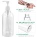 Topbathy 8-Pack Refillable Pump Dispenser Bottles for Hand Gel Shampoo Lotion & Cleaning Liquids - 500ml Kitchen & Bathroom Solutions - Buy Online on GoSupps.com