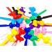 Tara Girls Self Hinge Multi Design Plastic Bow Hair Barrettes Pack Of 2 - BR60 - Buy Online on GoSupps.com