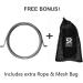 Buy Sports Research Sweet Sweat Pro Jump Rope - Black | High-Performance Fitness Gear - Buy Online on GoSupps.com