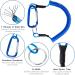 Heveer Spiral Keychain Fishing Lanyard - Elastic Ropes & Carabiner Blue/Black 6-Pack - Best Fishing Accessories for Anglers - Buy Online on GoSupps.com
