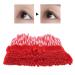 Makeup Eyelash Brush Portable Mascara Eyelash Brush Practical for Ladies Daily Makeup Women Beauty Salon(Big red)