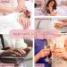 24Pcs Medium Almond Flower Press on Nails - Glossy French Tip False Nails with Elegant Design for Women and Girls - Buy Online on GoSupps.com
