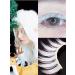 Manga Lashes False Eyelashes Fluffy False Lashes White Fake Eyelashes for Halloween Cosplay - Buy Online on GoSupps.com