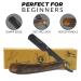Haryali London Razor Set | Wooden Handle 10 Blades & Case | Professional Beard Knife for Men | Wet Shaving Razor for Tight Clean Shave in Dark Wood - Buy Online on GoSupps.com