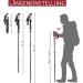 Rothwild Top Dog Foldable Carbon Trekking Sticks - Adjustable 115-135cm for Men & Women - Lightweight Cork Handle Hiking Poles - Buy Online on GoSupps.com