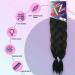 Xpression Pre-Stretched Braiding Hair 48 Inch 6 Bundles - 100% Kanekalon TZ Braid Extensions (Pack of 3) 1B - Buy Online on GoSupps.com