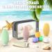 Hmeuest Travel Bottles for Toiletries 4 Pack Travel Bottles Kit Leak Proof Refillable Squeezable Travel Accessories for Shampoo Conditioner Suntan Lotion Gary/Green/Yellow/Pink - Buy Online on GoSupps.com