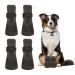 Verdpe 4 pieces of dog shoes Paw protection anti-slip socks for dogs with adjustable straps dog shoes outdoor against licking and sliding (s)