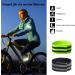 Partideal 8-Piece Reflective Ligaments Stripes Pants Clip - Elastic Reflector Straps for Cycling & Jogging - Green & Black - Buy Online on GoSupps.com