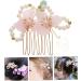 FRCOLOR comb flower pearl hair holder flower hair barrettes kimono hair barrettes wedding headwear flower pearl hairpins flower headpiece hanfu hair accessories tassel pair clip metal 6.5X5.5CM As Shown - Buy Online on GoSupps.com