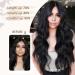 NANNAN Black Long Wavy U-Shaped Clip in Hair Extensions | 18 Inch Synthetic Hairpieces for Women - Buy Online on GoSupps.com