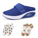 BJBXGDT Sevensmz Shoes Women's Air Cushion Slip-On Walking Shoes Orthopedic Diabetic Walking Shoes Mesh Orthopedic Diabetic Walking Shoes 38 Blue