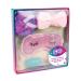 Three Cheers for Girls - Rainbow Bright Bath Set - Shower and Spa Kit for Teens and Girls - Includes Hair Towel Wrap, Hair Brush, Gel Eye Mask, Headband & Loofah