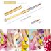5 Piece Rhinestone Nail Brush Set with Metal Handle for Salon Quality 3D Nail Art - Sizes 4, 6, 8, 10, 12 - Buy Online on GoSupps.com