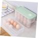 2 pcs Household Tray Multi-layer Preservation Egg Refrigerator Kitchen Container re-usable Light Greenx2pcs 24x11.5cmx2pcs - Buy Online on GoSupps.com