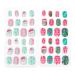 2 Christmas Nail Stickers Santa Fake Nail Christmas Fake Nails Fake Acrylic Nails Diy Fake Nails Christmas Nail Tips Kids Fake Nails Fake Nail Tips Child Abs Artificial