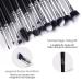 Personalized MSQ Engraved 12-Piece Eyeshadow Brush Set | Custom Name Makeup Brushes - Perfect Gift for Eyeliner Eyebrows & Blending - Buy Online on GoSupps.com