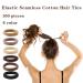 100pcs Seamless Hair Ties for Thick Hair - Elastic Ponytail Holders for Women and Girls - Buy Online on GoSupps.com