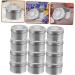 Artibetter 12-Box Empty Candle Doses - Aromatherapy & Lip Balsamic Storage Round Metal Can for Fragrance & Perfume | Durable Sheet Metal Biscuit Boxes - Buy Online on GoSupps.com