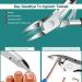 Toenail Clippers for Thick & Ingrown Nails | Large Set for Seniors & Men - Best Quality & Easy Use - Buy Online on GoSupps.com