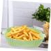 Zerodeko Silicone Baking Pan Silicone Food Mat Liner Design Washable Bowl - Handle Oil-Proof Reusable Air Fryer Basket Green 24X19.5X5CM - Buy Online on GoSupps.com