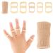 Oval Finger Splint 10 Pieces Finger Support Brace Upgraded Finger Stabilizer Kit Trigger Finger Splints Fits for Thumb Middle Ring Index Pinky Finger Straightener Broken Straightening(7 8 9 10 11) Large
