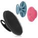Soft Silicone Body Scrubber Handheld Shower Cleansing Brush Gentle Exfoliating and Massage for all Kinds of Skin (Black)