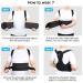 ZINUU Posture Corrector for Men and Women - Back Support Brace with Adjustable Shoulder and Lumbar Belt - Pain Relief Gift for Parents - Black, Waist 70-130 cm - Buy Online on GoSupps.com