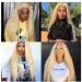 Blonde 13x4 Lace Front Wig Curly Transparent Brazilian Remy Real Hair for Black Women | 150% Density | 24 Inches - Buy Online on GoSupps.com