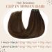 Vivien Clip-In Extensions | Remy Real Hair Balayage Dark Brown to Light Brown | 20 Inch 140g 7pcs PU Clips - Buy Online on GoSupps.com