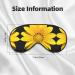Sunflower Print Ultra-Soft Light-Blocking Eye Mask for Optimal Comfort & Restful Sleep | International Shipping Available - Buy Online on GoSupps.com