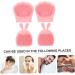  Beatifufu 4 Pieces Cleansing Brush Rabbit Ears Body Massager Facial Cleansing Brush Hand Massager Face Massager Silica Gel Miss Bear Paw Household - Buy Online on GoSupps.com