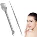 Stainless Steel Double-Head Blackhead Remover Sticks - 2 Pack Facial Pore Cleaner Scraper & Extractor Tools for Acne, Comedone, Blackhead Removal - Silver - Buy Online on GoSupps.com