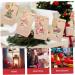 HOOTNEE 1 Set 24 Xmas Treat Bags DIY Advent Calendar Kits Christmas Bags Rope As Shown 18.00X9.00X1.00CM - Buy Online on GoSupps.com