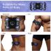 EMS Muscle Stimulator - 8 Modes & 15 Intensities Abdominal Trainer | USB Rechargeable Fitness Device with 10 Gel Pads for Belly Arms & Legs - Flame Violet - Buy Online on GoSupps.com