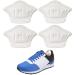 Puikos 2 pair 10mm heel inserts for shoes soft and breathable heel cushion wear-resistant heel handles for shoes cutable heel cushions for desulence and leather shoes and sports shoes
