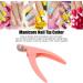 Professional Acrylic False Nail Clippers - Pink | Home Salon Nail Art Beauty Design - Buy Online on GoSupps.com
