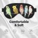 Buy SSIMOO Colorful Parrots Soft Sleep Eye Mask | Breathable Female Eye Patch for Travel & Relaxation - Black - International Shipping Available - Buy Online on GoSupps.com