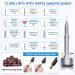 Cordless Rechargeable Electric Nail Drill with Stand - 12 in 1 Electric Nail File Kit for Acrylic and Gel Nails Manicure Pedicure Tools for Shaping and Polishing Includes 100 Grinding Heads - Buy Online on GoSupps.com