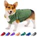 ThinkPet Dog Cold Weather Coats - Cozy Waterproof Windproof Reversible Winter Dog Jacket, Thick Padded Warm Coat Reflective Vest Clothes for Puppy Small Medium Large Dogs L(Chest 21-22", Back 14" ) A-Green