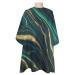Marble Emerald Green Barber Cape - Salon Hair Cutting Cape for Women Men Kids Adults Modern Abstract Gold Art Haircut Cape with Adjustable Elastic Neckline Hairdressing Stylist Cape Gown Accessories