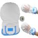 LIZEALUCKY Medical Hand Restraints Safety Mitts Glove for Dementia Elderly and Patients Fingers Separated Design with Breathable Mesh and Thick Sponge Blue