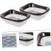 Zerodeko Plates 2pcs Sea Ripple Seasoning Dish Soybean Vintage Ceramics Ceramic Sauce Dish - Buy Online on GoSupps.com