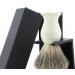 Badger Shaving Brush with Black Stand | Handmade Resin Handle for Perfect Shaving Foam | Best Facial Care Tool - Buy Online on GoSupps.com
